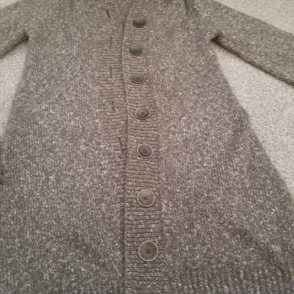 Prana Brown Hooded Cardigan Sweater - Picture 5 of 5